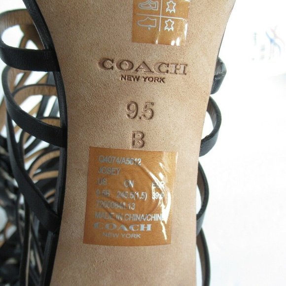 SOLD Coach Josey Heels Snake Python Stiletto Gladiator - Picture 8 of 8